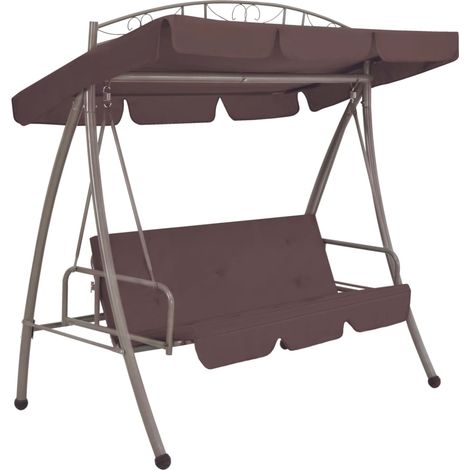 Balancelle convertible d'extérieur avec auvent Café 2 (1/5)