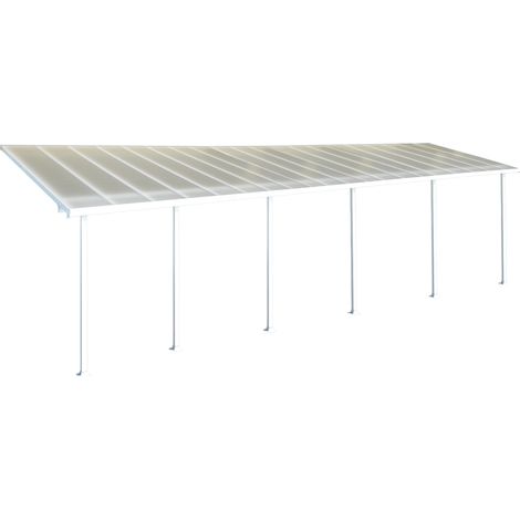 Palram - Canopia abri de terrasse aluminium Feria  Blanc  295x1220x305 cm