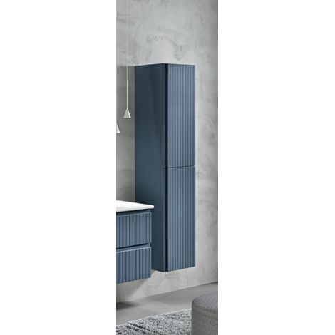 Colonna da bagno reversibile moderna ARTICO a 2 ante BLU (1/3)