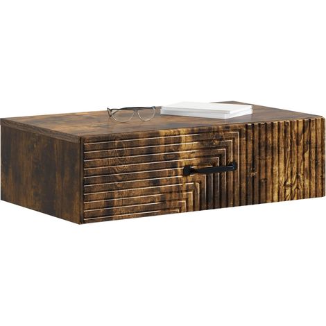 Maison Exclusive - Tavolino da Parete Laterale Rovere Fumo 59 x 34,5 x 17 cm