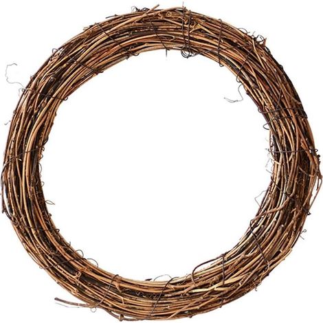 2 Pièces 40 Cm Grande Vigne Naturelle Couronness De Vigne Bricolage Artisanat Couronne De Vigne Guirlande Pour Décoration Murale Guirlande De Printemps De Pâques Porte Couronne Fête Mariage (1/5)