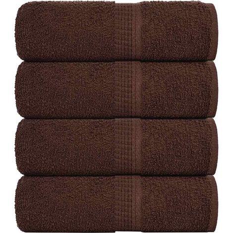 Lave-linge FROGN 4 pcs. Brun 30x30 cm 360 g/m² (1/5)