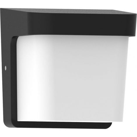 FAB 127061009  Aplique Exterior Agar 1xe27 Negro  Ip65 Policarbonato  17x17x14 Cm