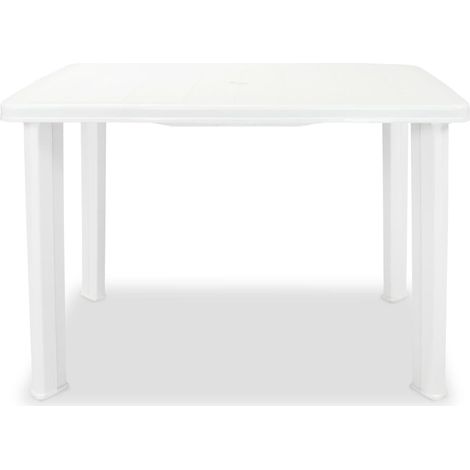 Maison Exclusive - Gartentisch Weiß 101 x 68 x 72 cm Kunststoff