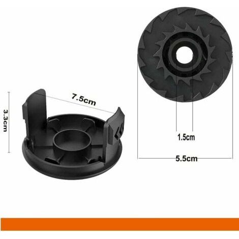 Bobines de rechange pour coupe-bordures Bosch EasyGrassCut 18, 23 et 26 (références Bosch F016800569 et F16800385) - Lot de 4 (1/4)