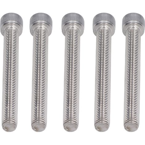 Vis M12x90 tête cylindrique hexagonale creuse DIN 912, lot de 20, acier inoxydable A2-70, filetage grossier 1.75, boulon à six pans, fixation résistante (1/5)