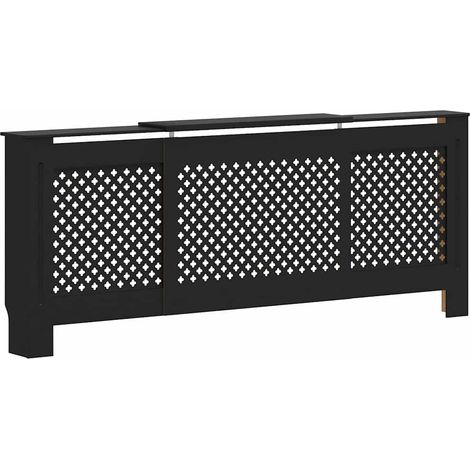 Cache-radiateur MDF Noir 205 cm