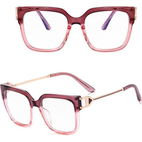 Gafas de ordenador para hombre color grafito con montura cero y luz azul 2554D (1/4)