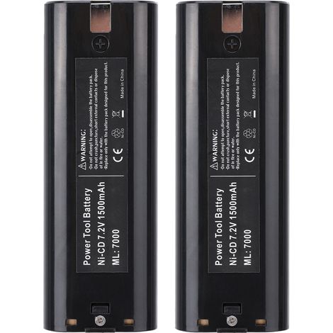2 Pièces Batterie NiCd 7,2V 2100mAh pour Outils Makita 7000 - Rechargeable (1/4)