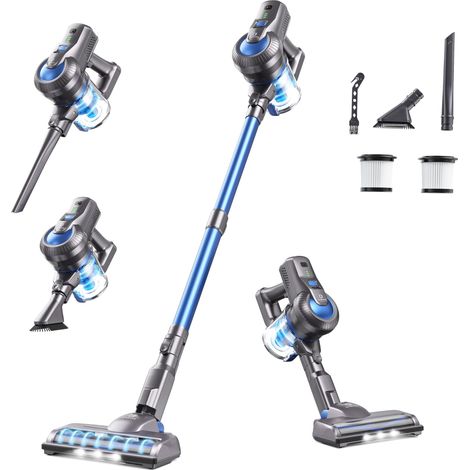 Aspirateur sans Fil 190w, Léger Et Silencieux, 6 en 1 Polyvalent, Design Autoportant, Batterie Amovible, Autonomie De 30 Minutes, Idéal pour Le Nettoyage Quotidien des Sols Durs Et des Tapis (1/5)