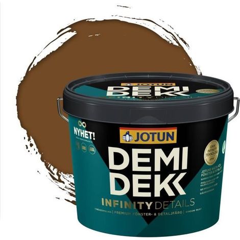 Peinture Bois - DEMIDEKK INFINITY DETAILS - Lasure Opaque Satinée - RAL 8008 - 3L (1/2)