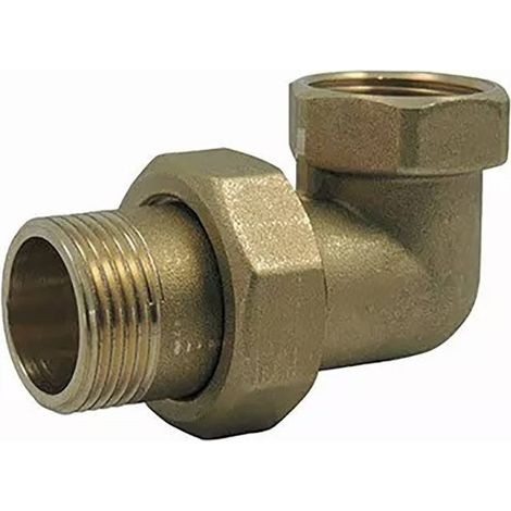 Raccord union coudé male / femelle en laiton 3/4'' (1/2)