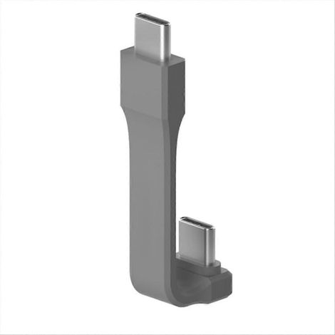 Câble de données coudé à 90° TYPE-C vers TYPE-C, connexion multifonction, boîtier magnétique pour disque dur M2 pour disque dur de téléphone, 100 W (1/5)