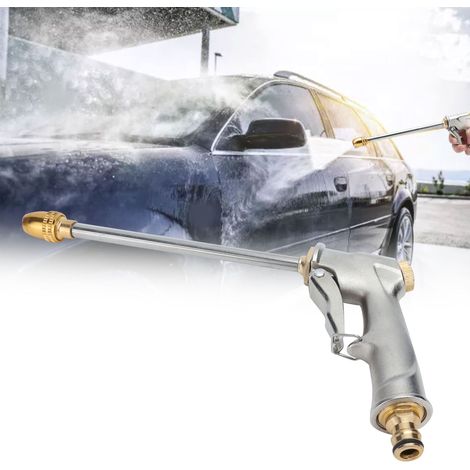 Kupferbeschichtete Aluminiumlegierungs-Wasserpistole für den Hausgebrauch, geeignet für die Autowäsche, Hochdruckreinigung und Gartenbewässerung, Bodenreinigung und Autowäsche. (1/5)