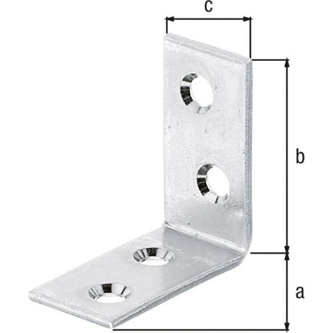 GAH Alberts Stuhlwinkel 40x40x20mm Stahl roh, gelb, sendz. (1/3)