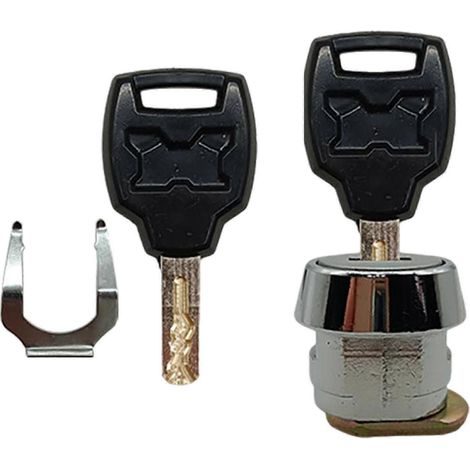 Kit de verrouillage de coffre avec cylindre de serrure arrière en métal, installation facile et portable. Convient pour (1/5)