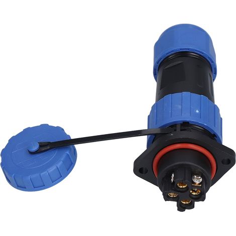 Connecteur électrique aviation IP68 étanche 250V 6-12mm LP20 4 broches prise femelle avec bride à visser (1/5)