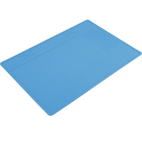 Tampon de station en silicone, tampon en silicone isolant avec silicone, tampon à souder avec bleu pour la réparation de téléphone (1/5)