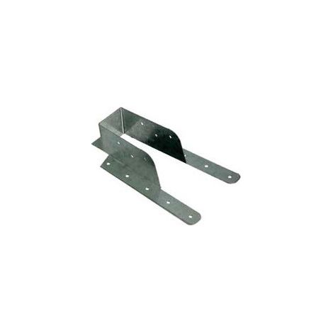 Sabot poutre bois avec lèvre pliable Sendzimir 63X155