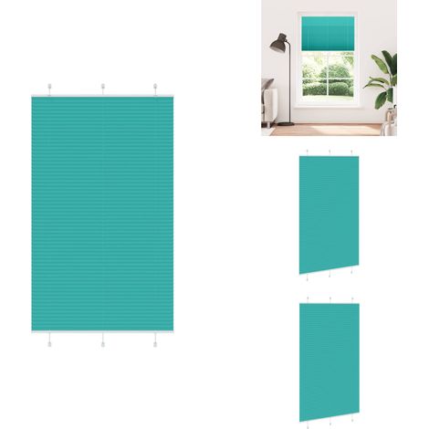 Store plissé vert pétrole 120x200cm largeur du tissu 119,4cm - Store Plissé - Stores Plissés - Store Plissé De Fenêtre - Plisse Aveugle (1/5)