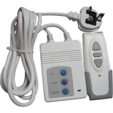 Télécommande 433 MHz pour écran de projection, contrôleur de rideau électrique, télécommande sans fil, récepteur et prise (1/5)