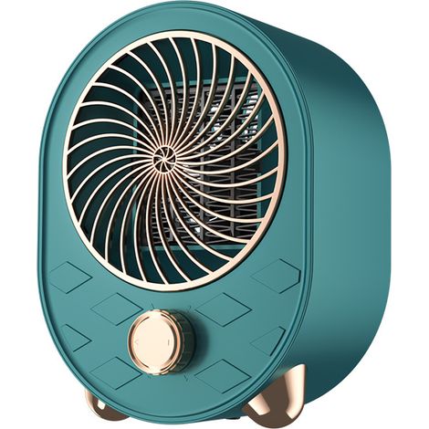 Chauffage électrique Portable, ventilateur de bureau, poêle, souffleur d'air chaud, Mini radiateur, for la maison, le bureau, la pièce, for l'hiver, faible consommation(vert) (1/4)