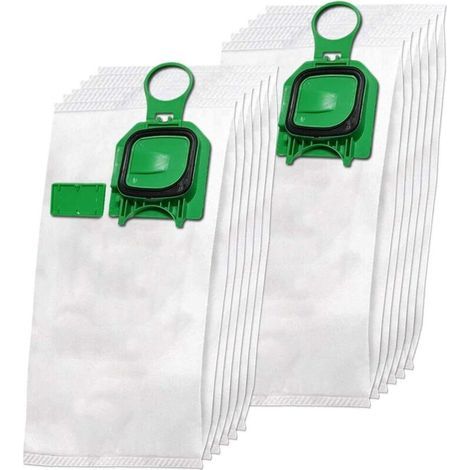 Lot de 12 sacs d'aspirateur en microfibre non-tissée de qualité supérieure + 12 parfums pour Vorwerk Kobold 140, 150, VK 140, VK 150, VK140, VK150, FP140, FP150 - Avec fermeture hygiénique (1/4)