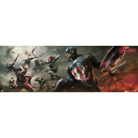 Porta poster marvel captain america civil war