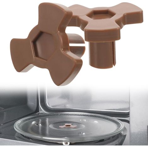 2 Pièces Micro-Ondes Plaque Tournante Coupleur Support de Plateau d'arbre pour Micro-Ondes Plaque Tournante Rouleau Guide Support pour Accouplement Pièces de Rechange de Micro-Ondes (2 (1/5)