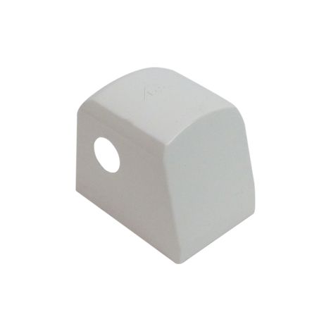 Kintech – Cache court palier d'angle nx p – Finition blanche R07.2 – Gâche pour crémone – Pour espaces confinés