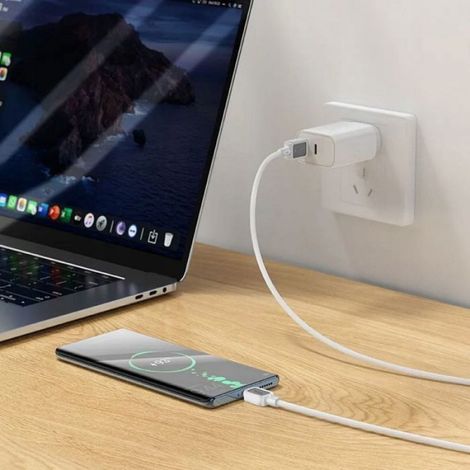 Connecteur basse tension Hoco Câble USB A vers Micro USB 2,4 A X108, 1 m, blanc (1/4)