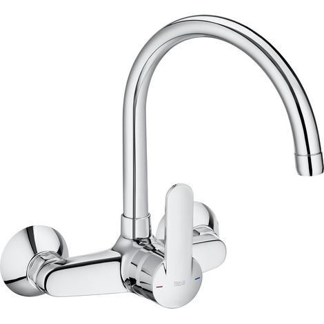 Grifo monomando cocina pared Roca Victoria