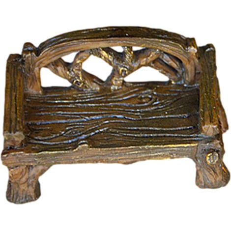 Mini Banc - Resina - Para Micro Paisaje Jardín De Hadas Casa De Muñecas Bonsái - Pack De 2 (1/5)