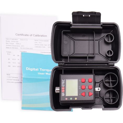 Tester per chiavi dinamometriche con display retroilluminato e contatore digitale di coppia. Due modalità operative. Cinque unità di misura selezionabili e regolabili, con funzione cicalino e indicato (1/5)