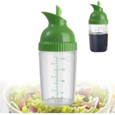 Shaker - 200 ml - Pour Vinaigrette Et Sauces - Étanche - Pour Salade - 1 Pièce (1/4)