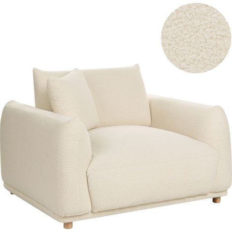 Sessel JUBEK Bouclé Cremeweiß (1/5)