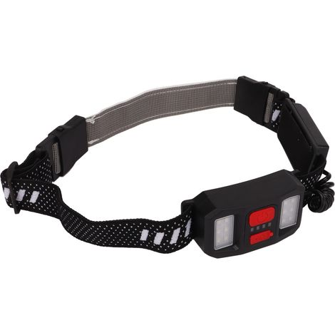 Lampe frontale à induction COB pour le cyclisme en extérieur, rechargeable par USB, avec projecteur LED intégré pour la pêche et la course à pied nocturnes. (1/5)