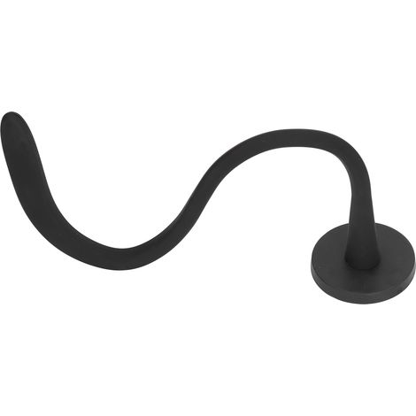 Support de porte de lave-linge flexible 66mm noir, avec aimant silicone, maintient la porte ouverte pour éviter humidité et moisissure, compatible tous matériaux de machine à laver (1/5)