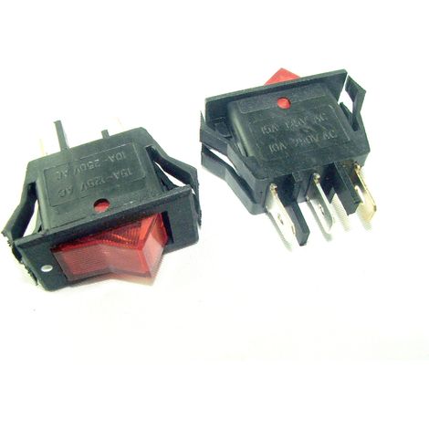 INTERRUTTORE ROSSO 15A ON-OFF IRS-1-6C
