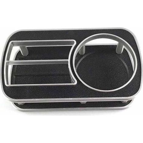 Getränkehalter – ABS – Für die Mittelkonsole im Auto – Handy- und Flaschenhalter – 17,5 x 9,8 x 5,3 cm – Schwarz – 1 Stück