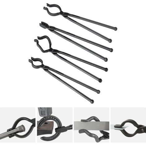 Pince de Forgeron, 45,7 cm, Lot de 4, en Acier Carbone avec Rivets A3, Idéale pour Débutants et Experts en Forge (1/5)