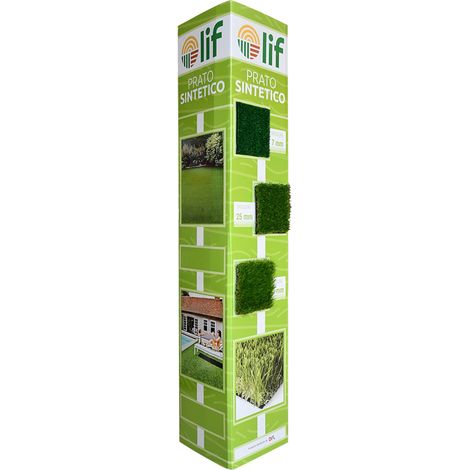 TOTEM PRATO SINTETICO 'LIF' cm. 39 + 39 + 39 x h.185  - LIF