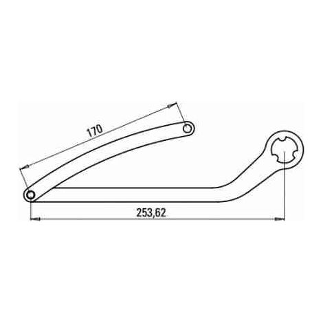 Coppia Bracci Alternativi Nd3 Per N1d Marrone Ral 8017 Automatismi Faac 57283