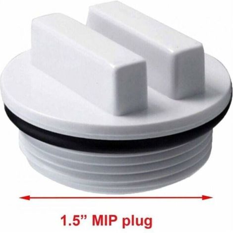 Lot de 2 bouchons d'hivernage SP1022C avec joints toriques pour piscine, idéal pour la saison hivernale. (1/3)