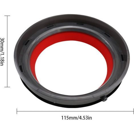 Anillo de sellado para Dyson V11, anillo de sellado fijo para la parte superior del depósito de polvo de la aspiradora Dyson V11. (1/4)