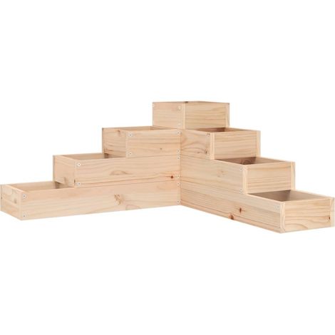 Maison Exclusive - Pflanzentreppe 4 Stufen 80,5x79x36 cm Massivho