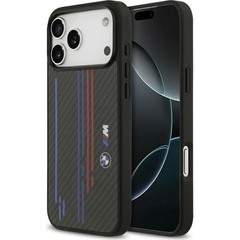 Funda BMW M Kevlar Lines & Logo MagSafe para iPhone 17 Pro Max negra (1/5)