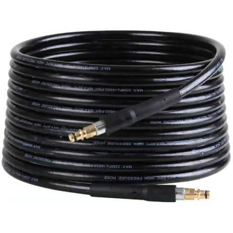 Tuyau flexible de 15 m pour nettoyeur haute pression Kärcher, compatible avec les modèles K2, K3, K4, K5, K6 et K7, raccord rapide. (1/4)