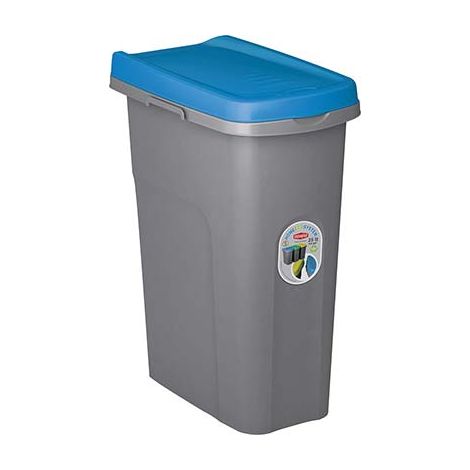 PATTUMIERA IMMONDIZIA ECO SYSTEM STEFANPLAST  BLU LT 25 CM 39X24 H.CM 51