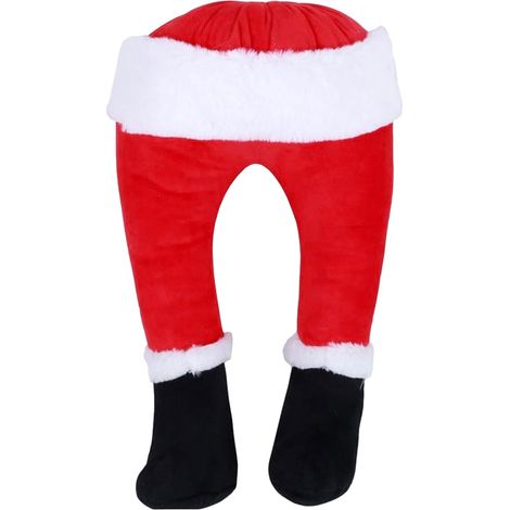 Jambes de Santa Accessoire Décoratif Suspendu pour Sapin des Fêtes Drôles de Jambes de Santa Coincées pour Décoration de de Sapin Ornement suspendu pour maison cheminée manteau intérieur Noël (1/5)